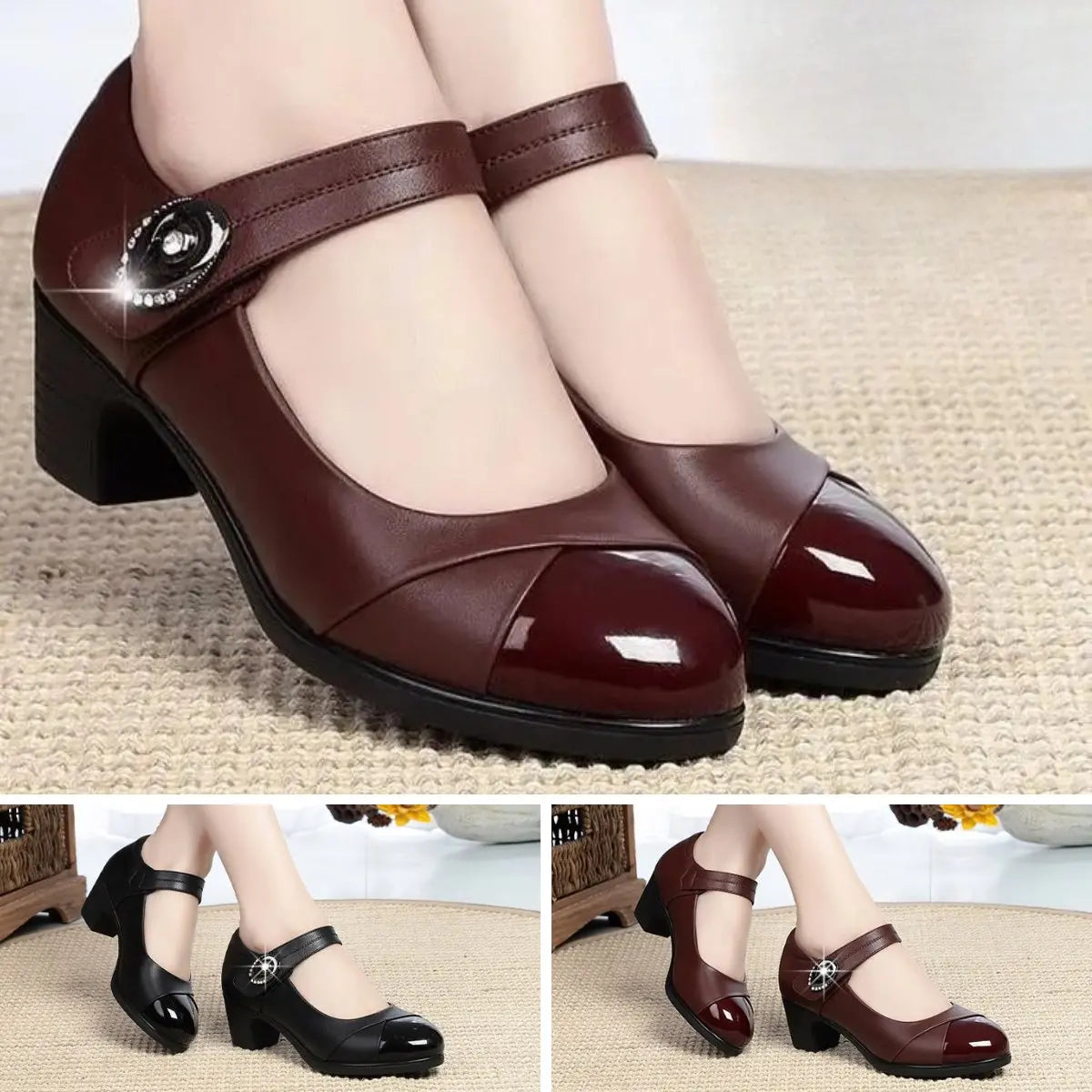 Women's leather loafer | Round toe, soft leather