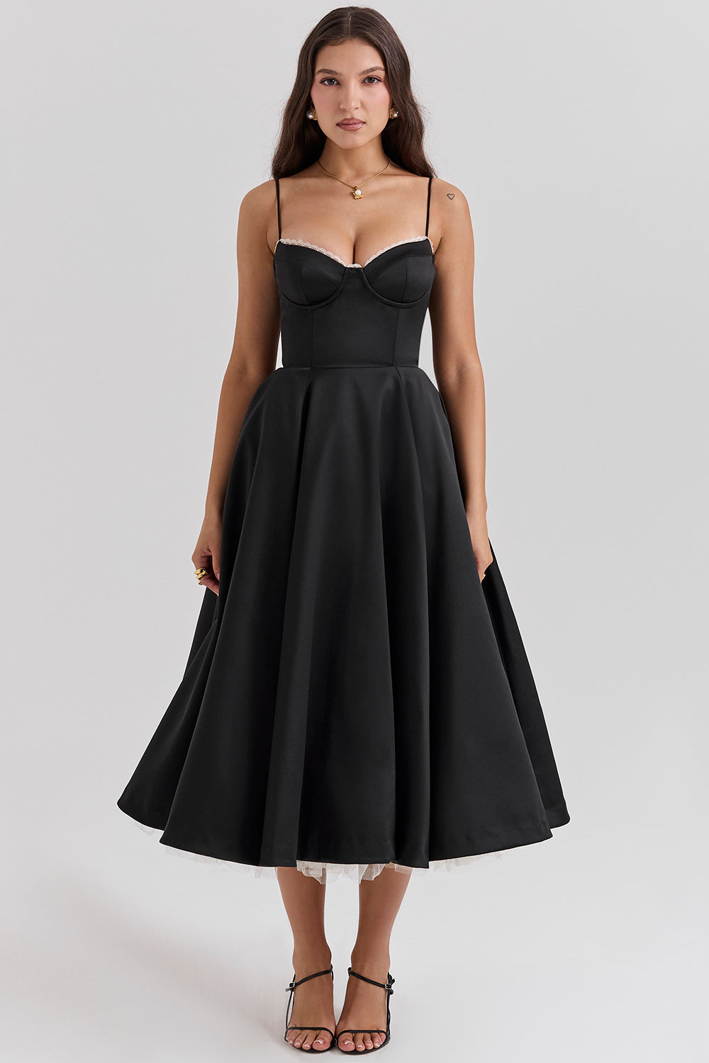 Midi Cocktail Dress Pink - Elegant for Women