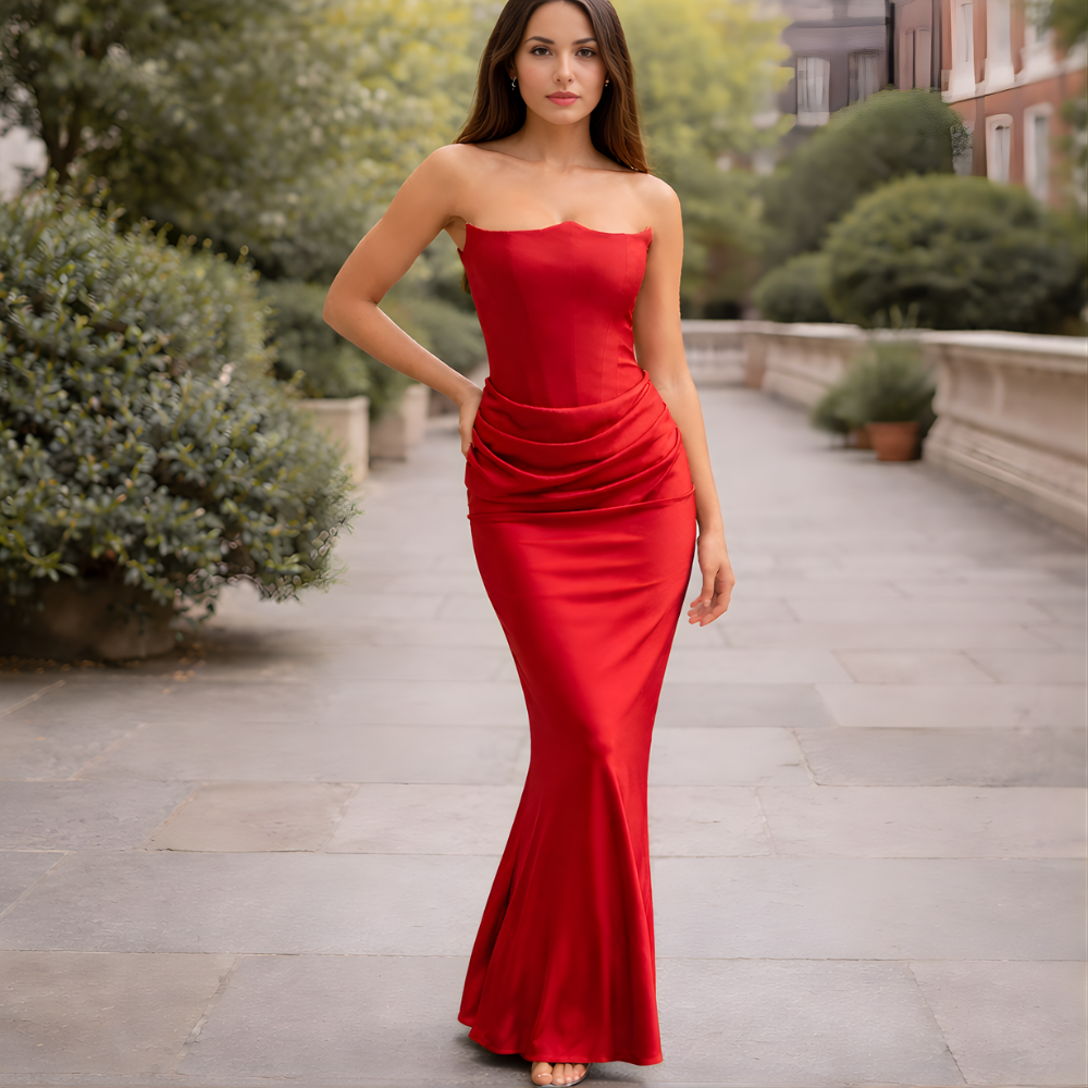 Long dress | Ceremonial | Elegant silk