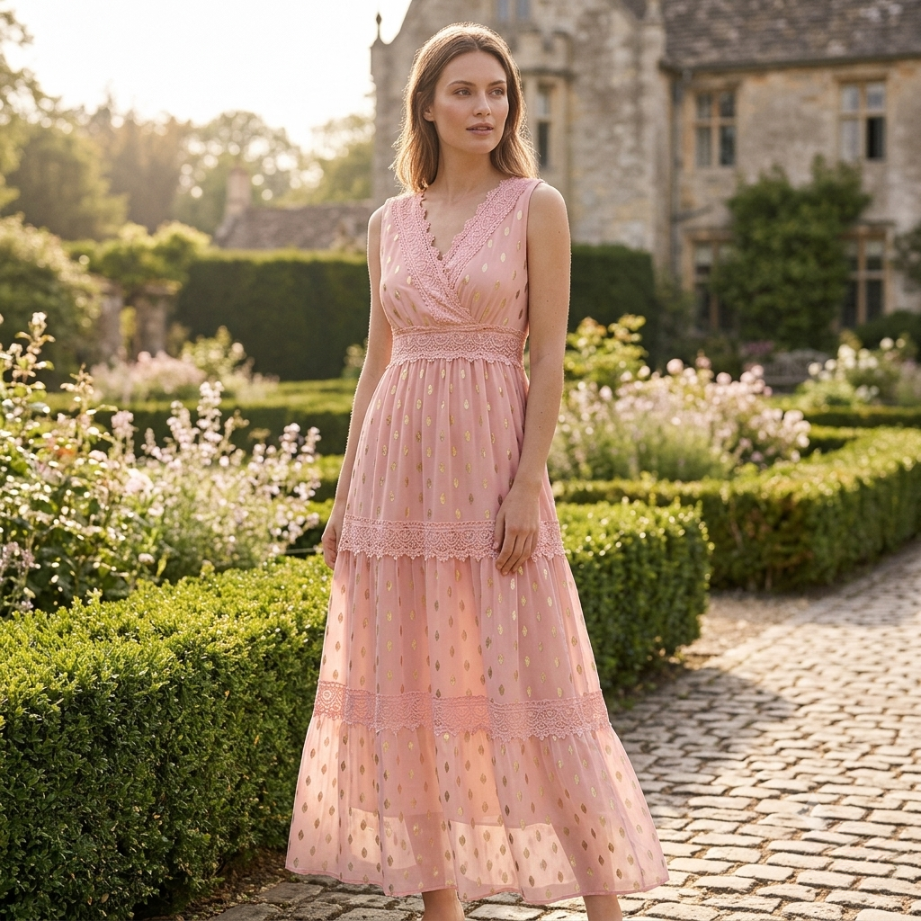 Nina - Long elegant dress - Sophisticated lace