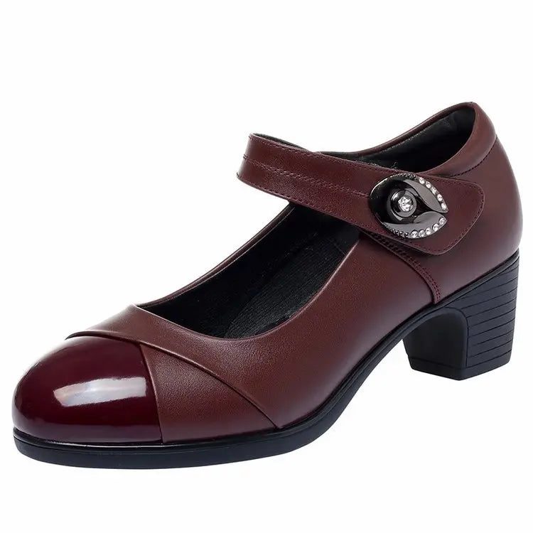 Women's leather loafer | Round toe, soft leather