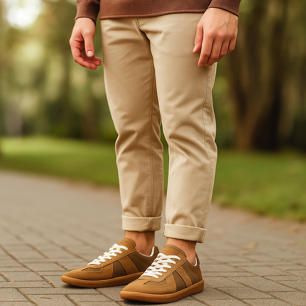 Men's sneakers thick-soled retro style