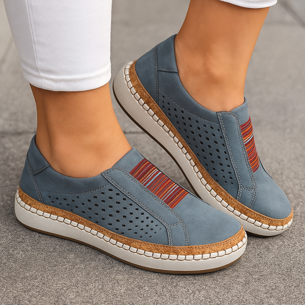 Women's Orthopedic Moccasins - Comfort - Modern Style - Supportive Sole - Padding