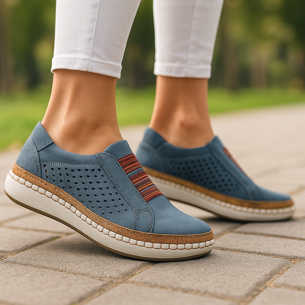 Women's Orthopedic Moccasins - Comfort - Modern Style - Supportive Sole - Padding