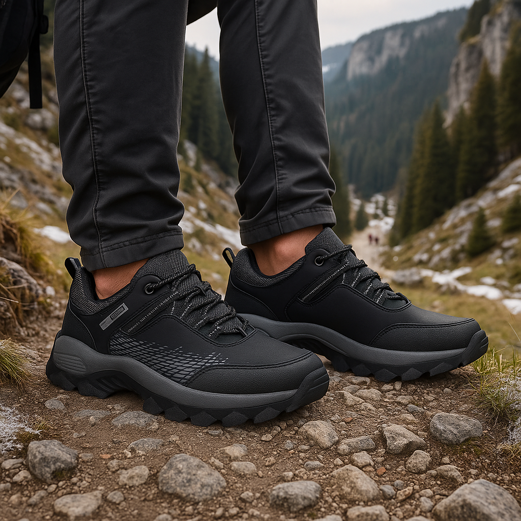Men's Hiking Boots - Barefoot Style - Lace-Up - Lightweight - Durable