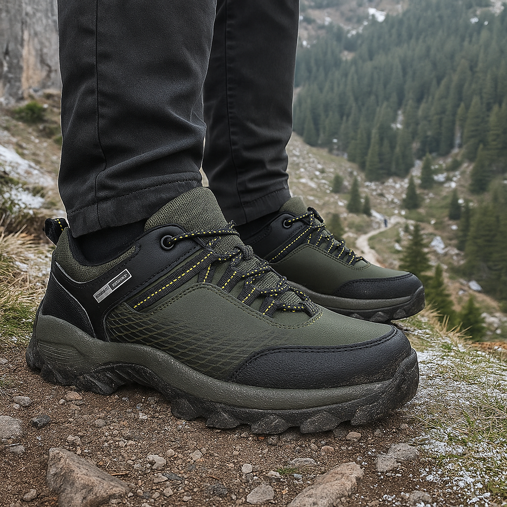 Men's Hiking Boots - Barefoot Style - Lace-Up - Lightweight - Durable
