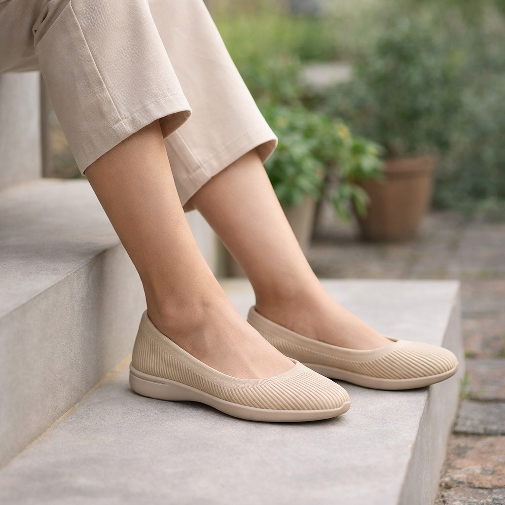 Women's ballet slippers orthopedic EVA foam slip-on