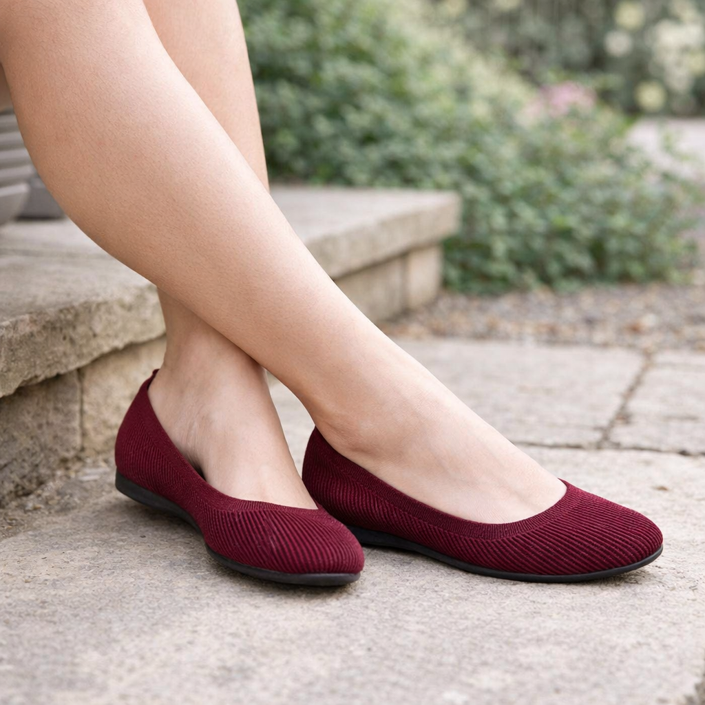 Women's ballet sneakers | Orthopedic, padded | Slip-on
