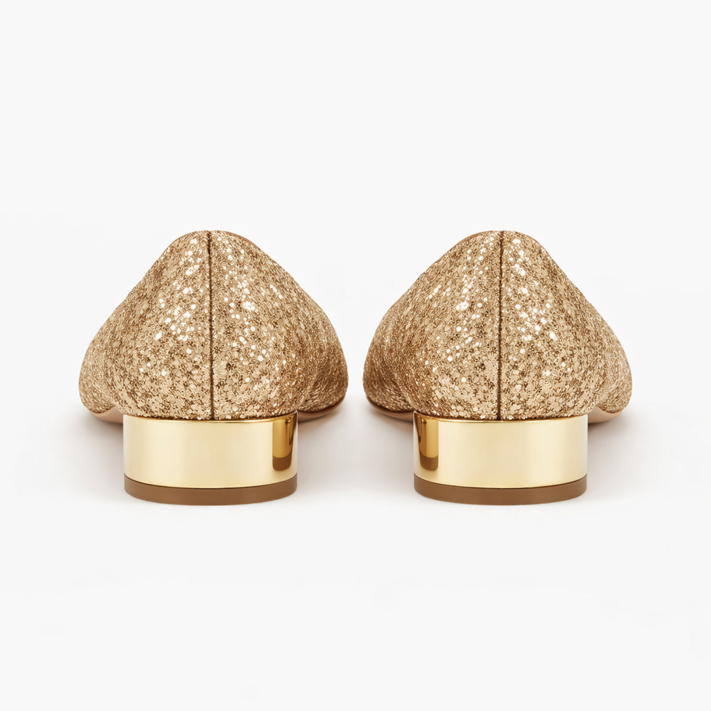 Party shoes | Women, sequins | Low heel, elegant style