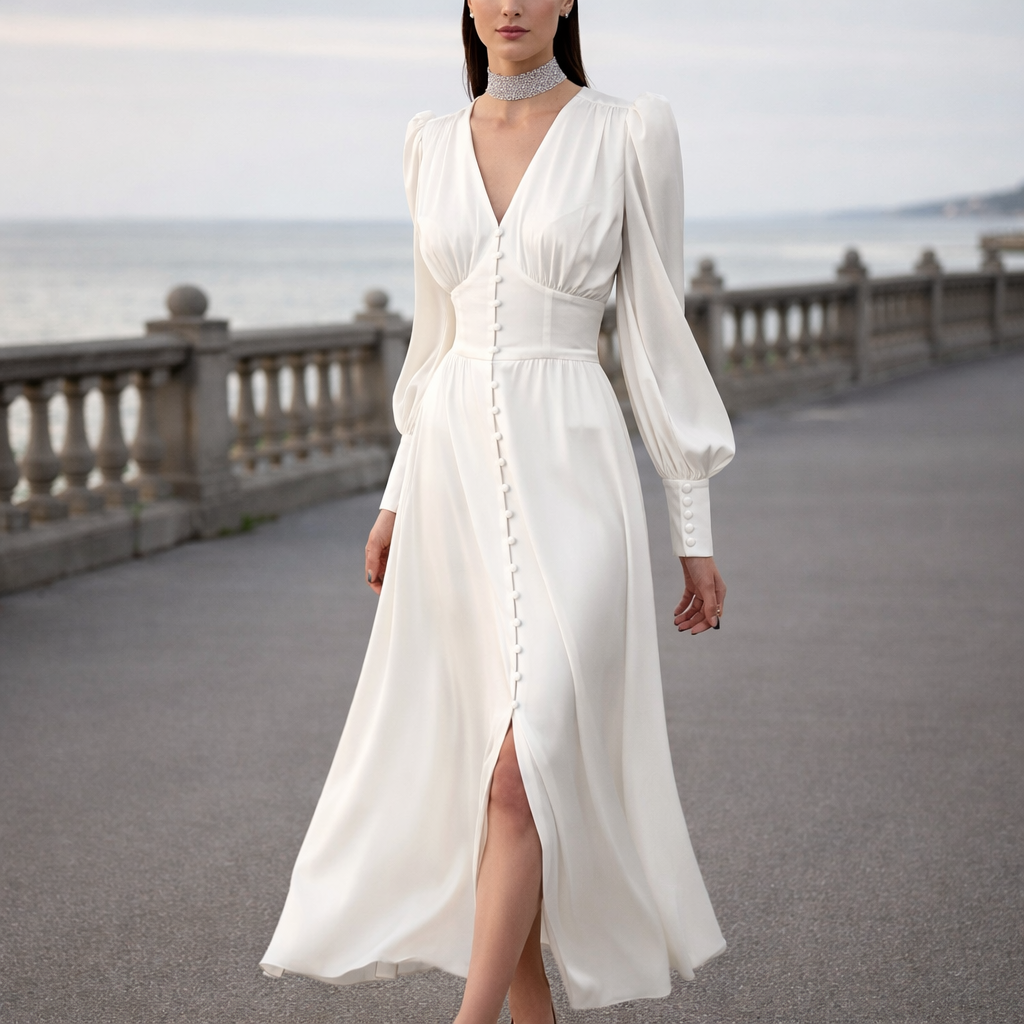 Silk Dress | Refined Style | Golden Fit