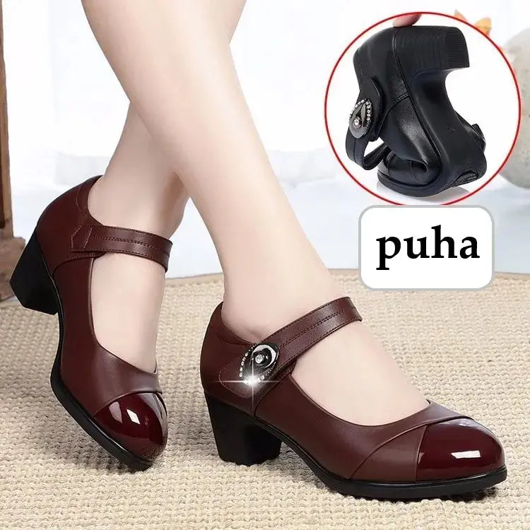 Women's leather loafer | Round toe, soft leather
