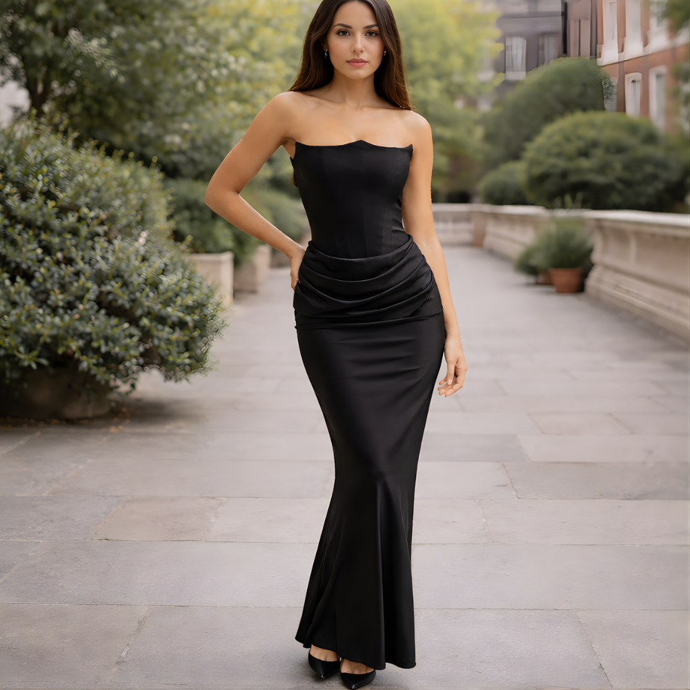 Long dress | Ceremonial | Elegant silk
