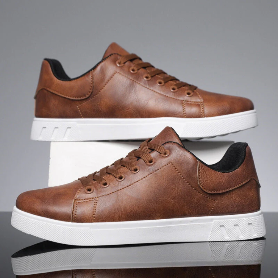 Men's leather shoes ergonomic sole