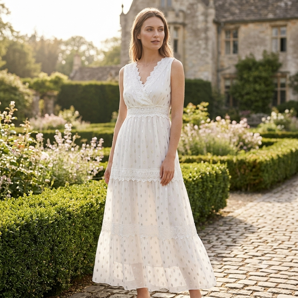 Nina - Long elegant dress - Sophisticated lace