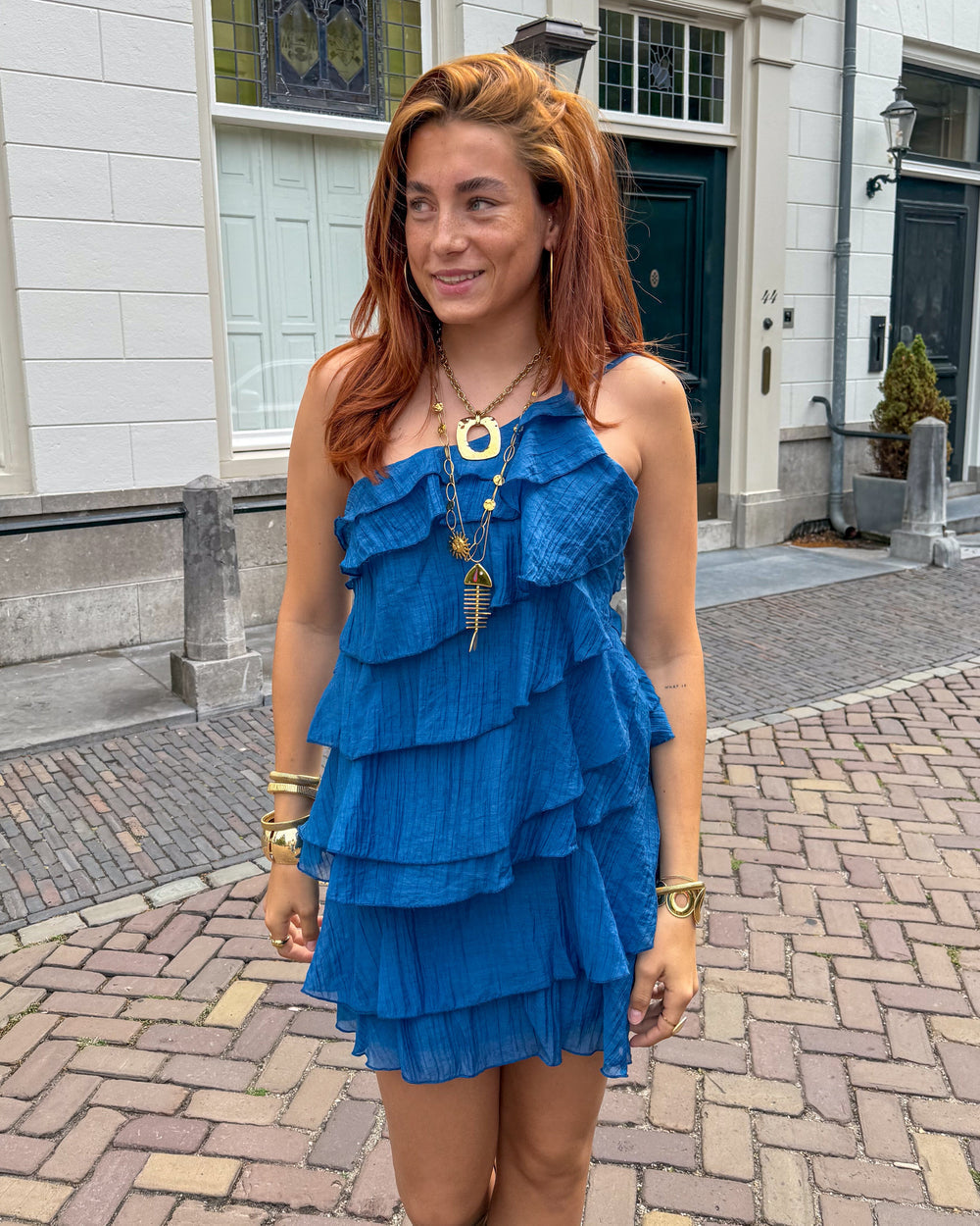 Women's summer dress | Asymmetric volume hem, lightweight