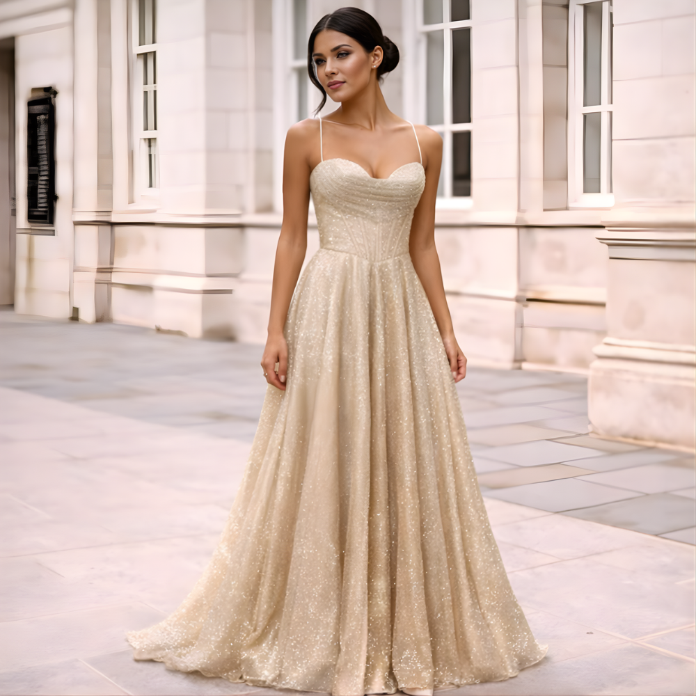 Satin Maxi Dress | Open Back, Long Sleeves | Elegant Evening Event
