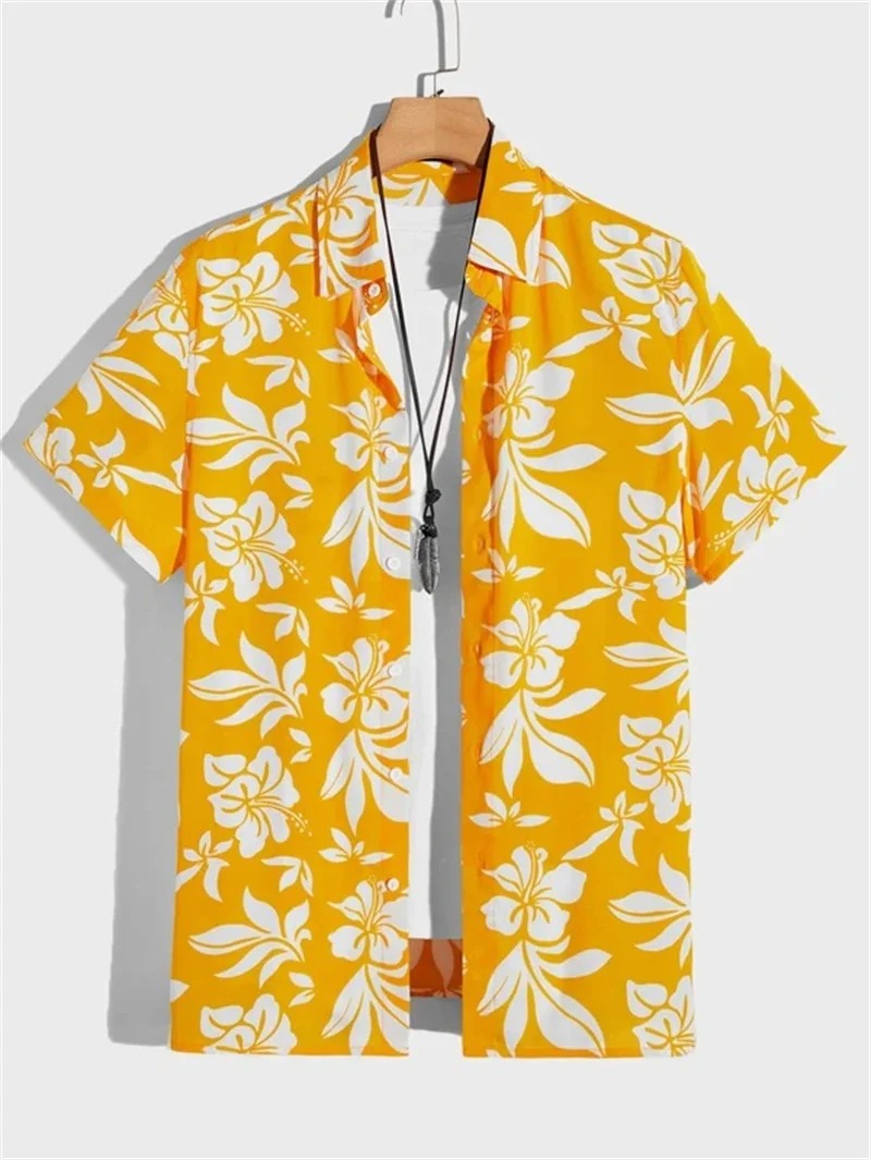 Men's Hawaiian Shirt | Short Sleeves, Tropical Print