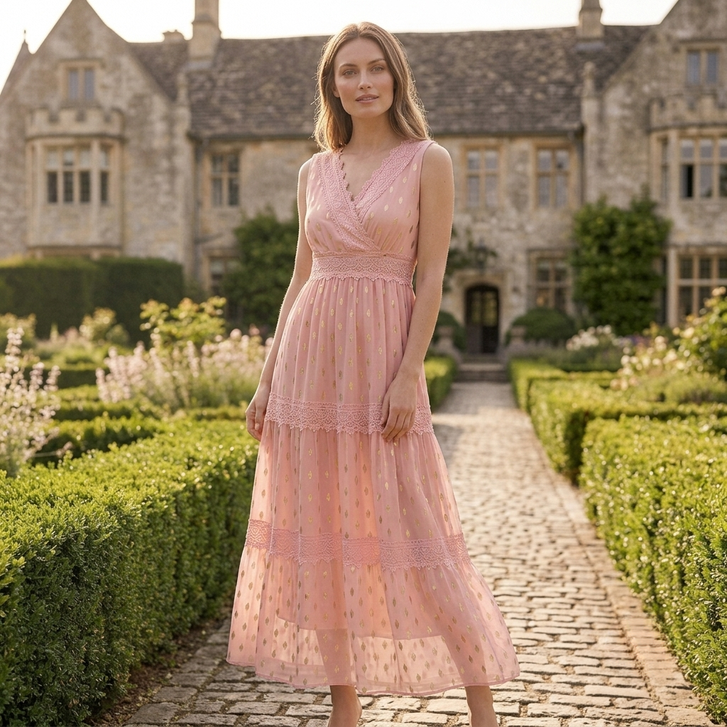 Nina - Long elegant dress - Sophisticated lace