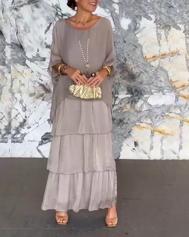 Women's maxi dress cotton loose comfortable