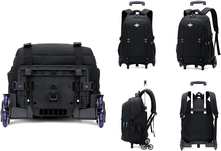 School backpack on wheels for boys – Convertible trolley backpack