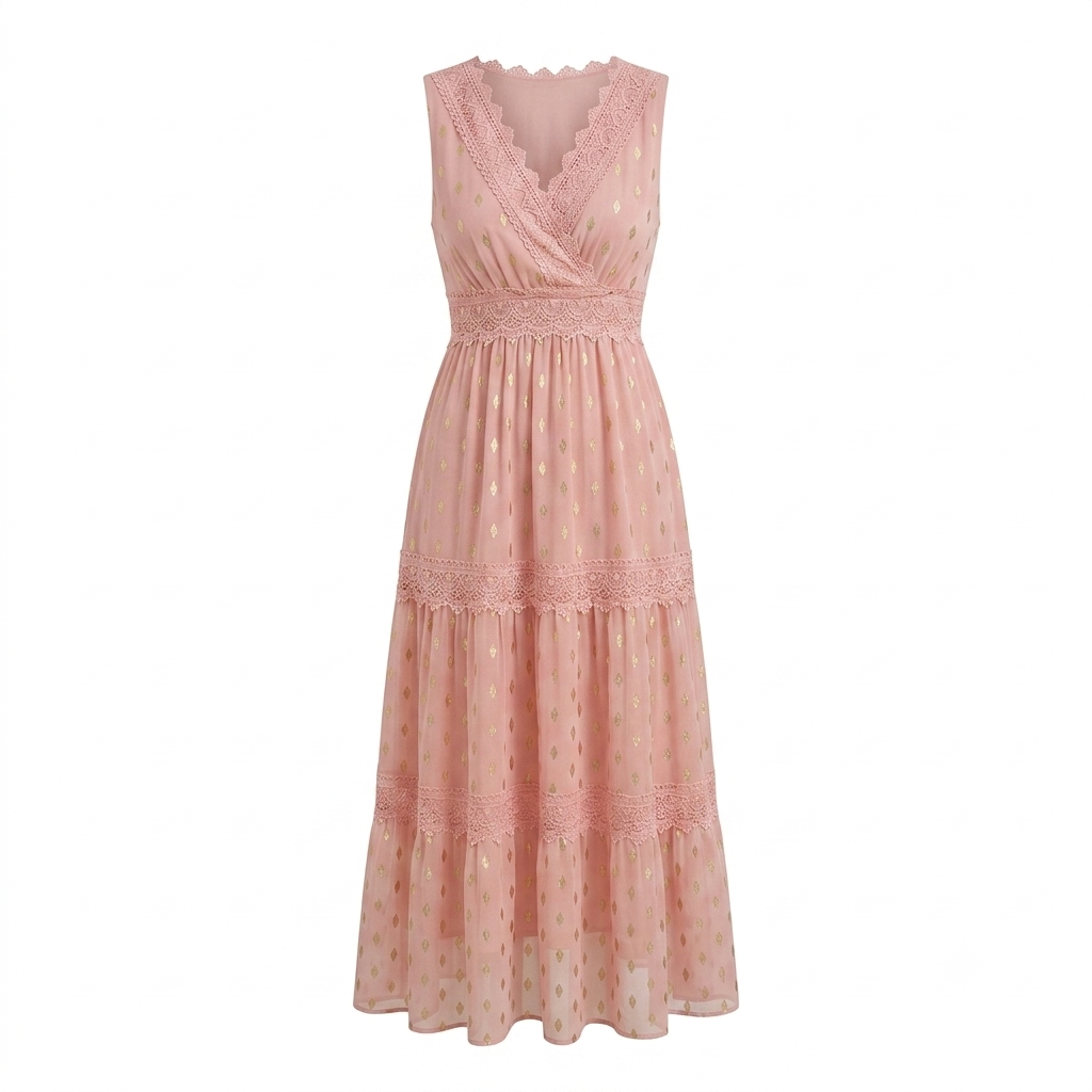 Nina - Long elegant dress - Sophisticated lace