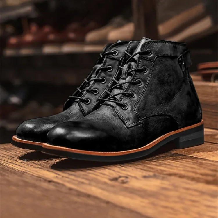Lace-up shoes men's vegan microfiber
