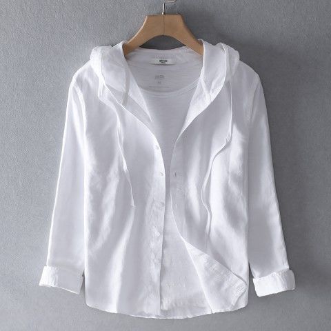 Linen Hoodie | Women's, Long Sleeved | Breathable, Casual | Georgina