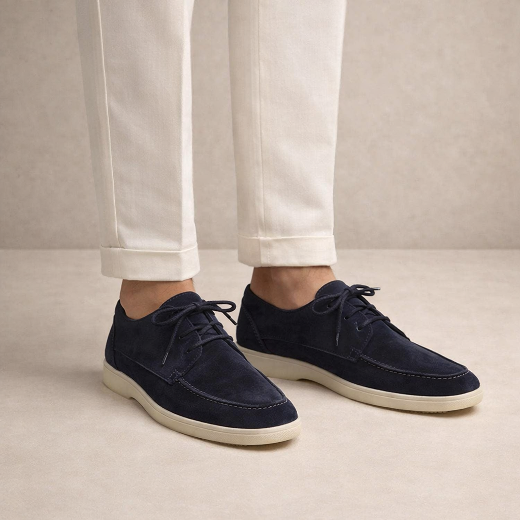 Men's moccasins | Leather, ankle-high | Closed toe