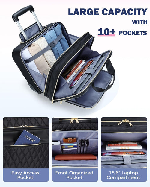 Laptop suitcase | 15.6 inches, waterproof, airplane approved