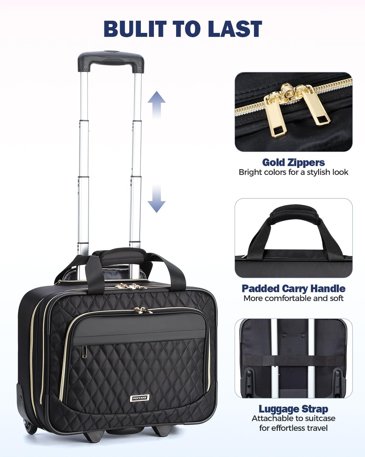 Laptop suitcase | 15.6 inches, waterproof, airplane approved