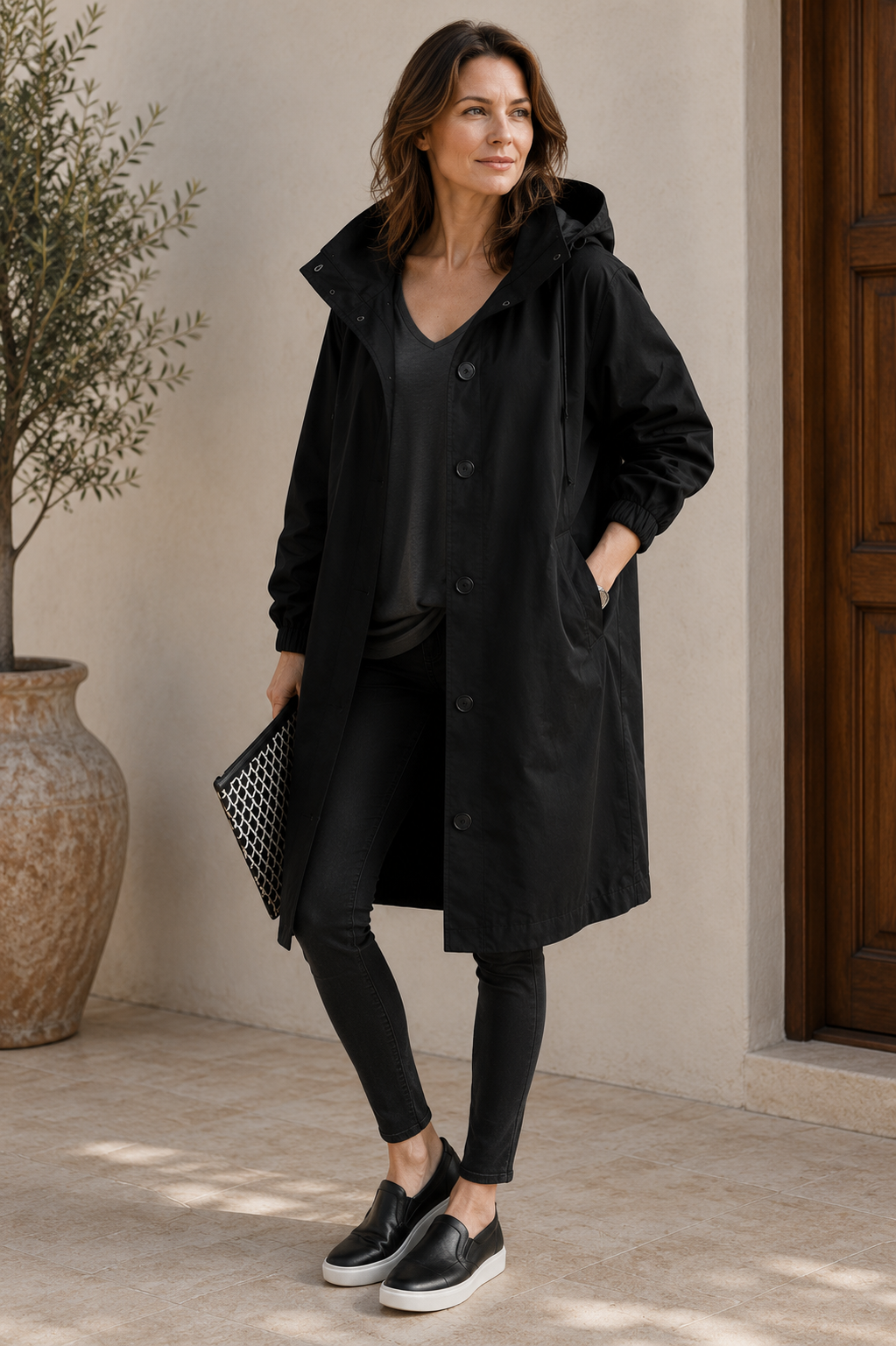 Women's Waterproof Raincoat | Breathable Oversized Jacket with Hood
