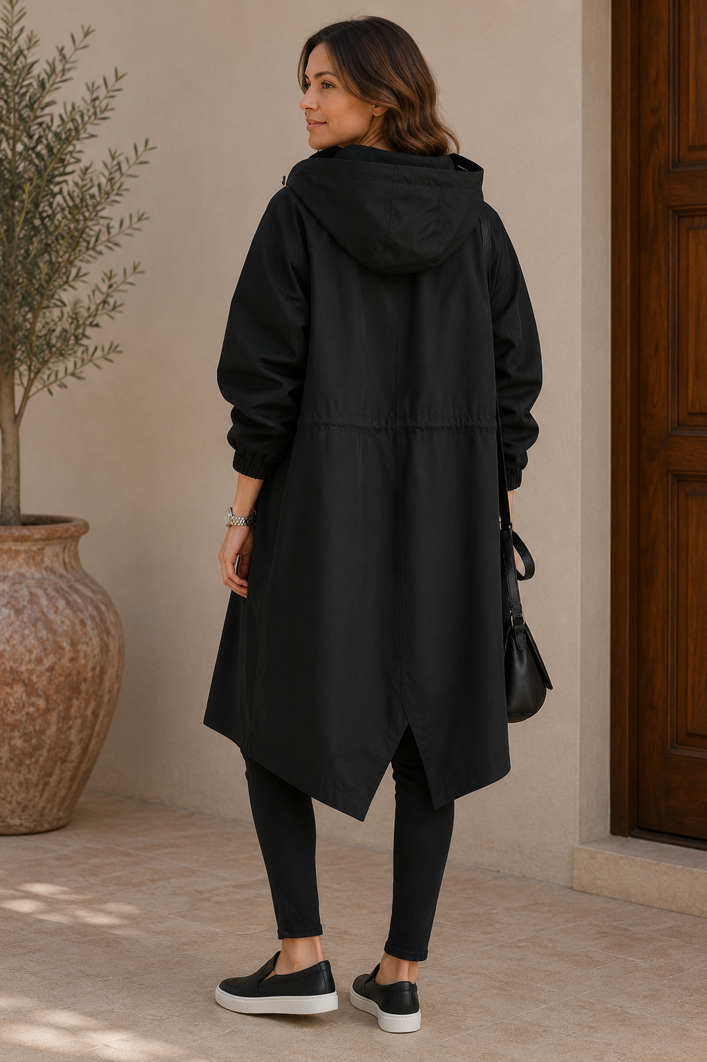 Women's Waterproof Raincoat | Breathable Oversized Jacket with Hood