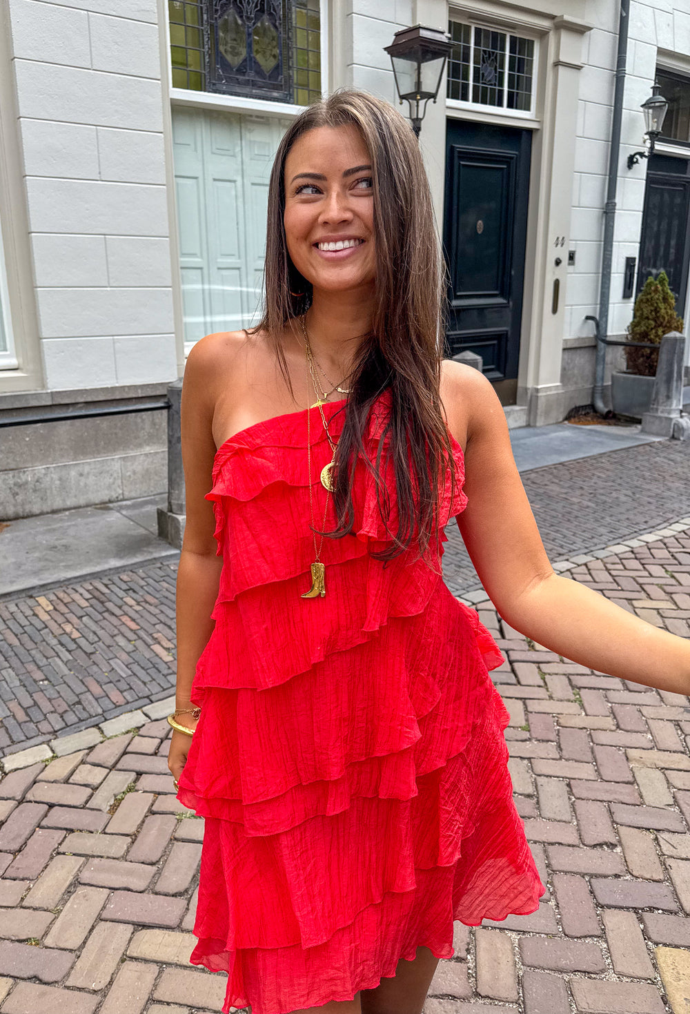 Women's summer dress | Asymmetric volume hem, lightweight