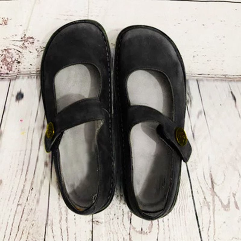 Women’s Mary Jane shoes suede adjustable strap