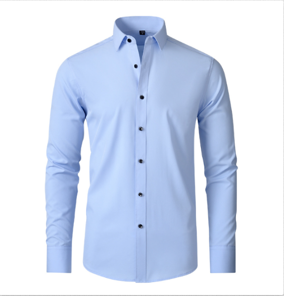 Men's shirt with buttons | Stretchy without ironing