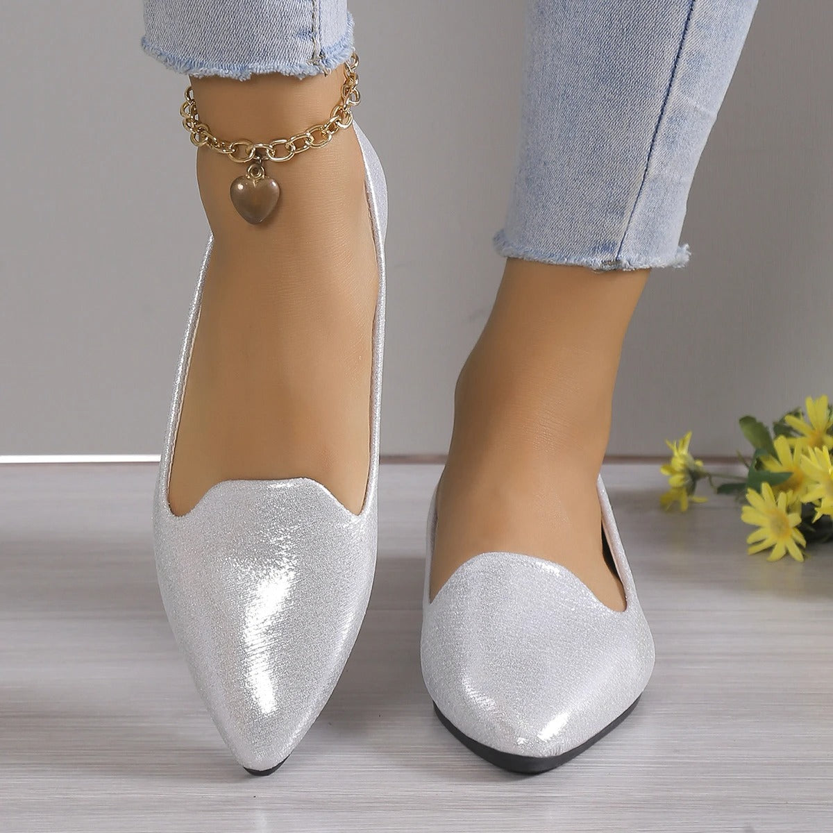 Women's ballet shoes | Pointed toe, flexible | Stylish comfortable shoes