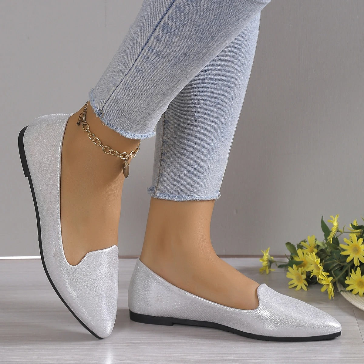 Women's ballet shoes | Pointed toe, flexible | Stylish comfortable shoes