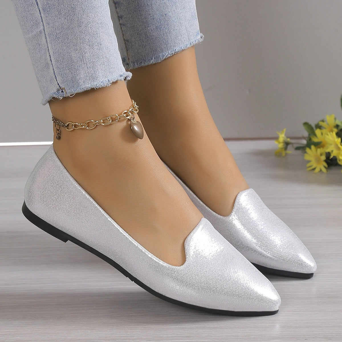 Women's ballet shoes | Pointed toe, flexible | Stylish comfortable shoes