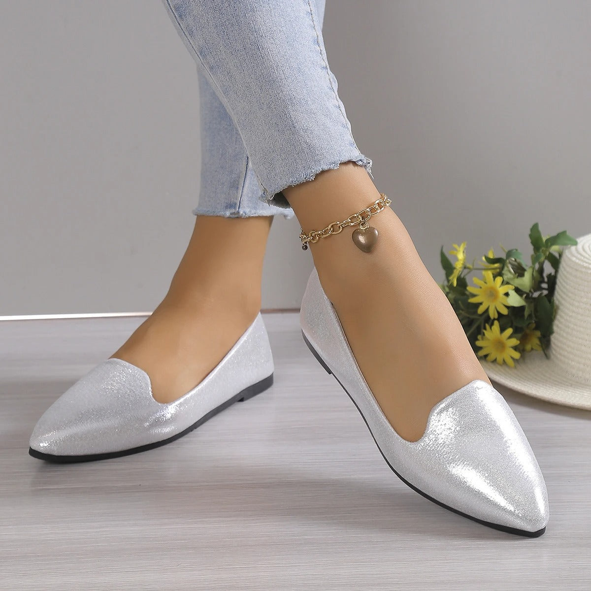 Women's ballet shoes | Pointed toe, flexible | Stylish comfortable shoes