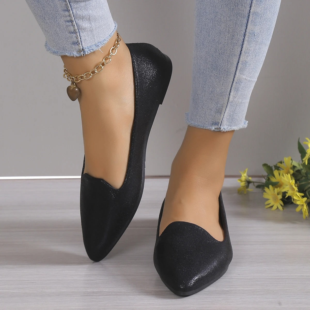 Women's ballet shoes | Pointed toe, flexible | Stylish comfortable shoes