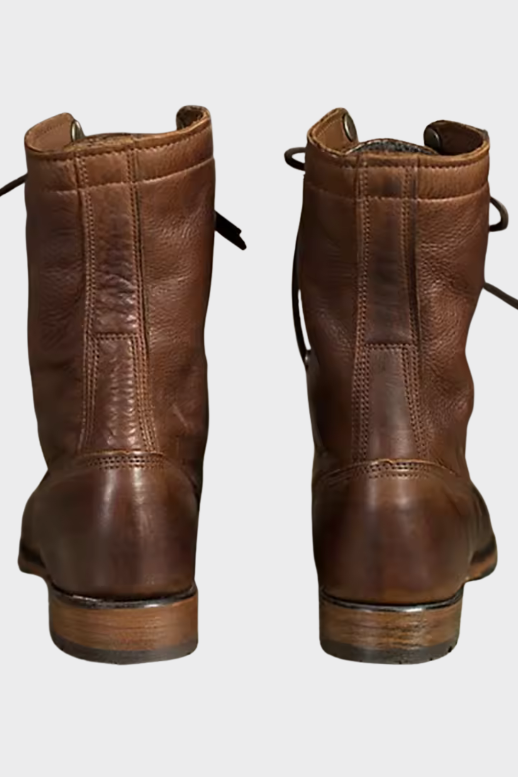Comfortable leather ankle boots for women | Lace-up, dark brown | For everyday use