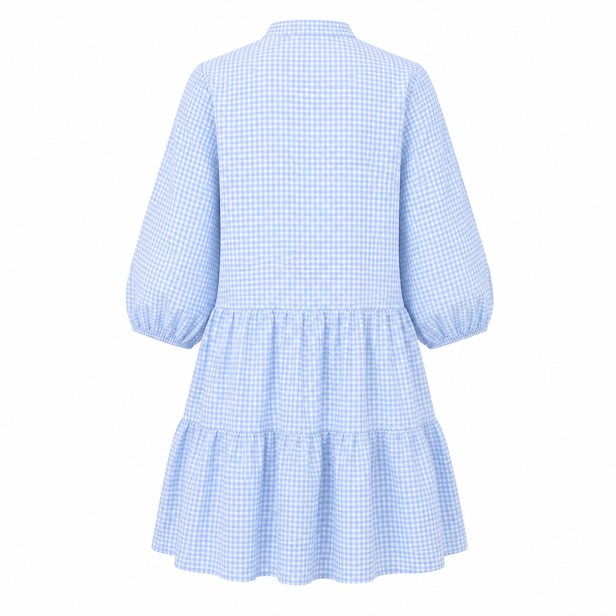 Women's plaid dress flowing lightweight