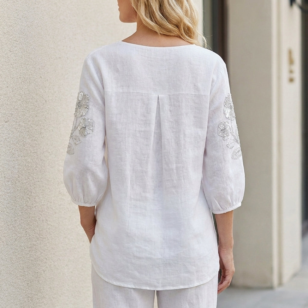 Women's Shirts | Embroidered, Lightweight Tunic for Wearing