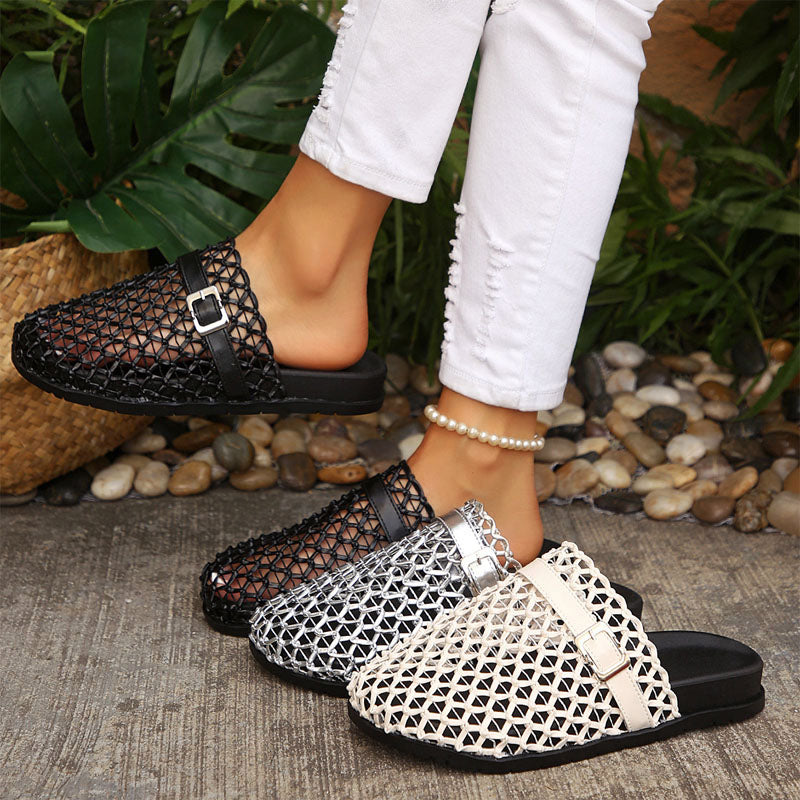Women's Sandals | Woven Mesh, Buckle
