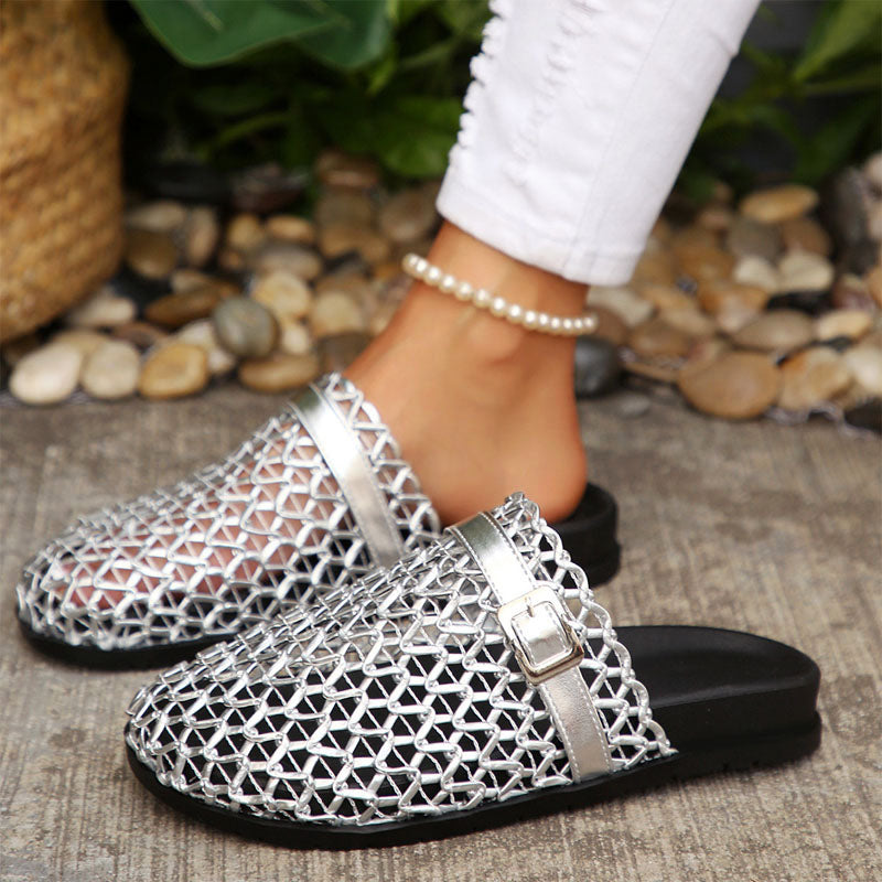 Women's Sandals | Woven Mesh, Buckle