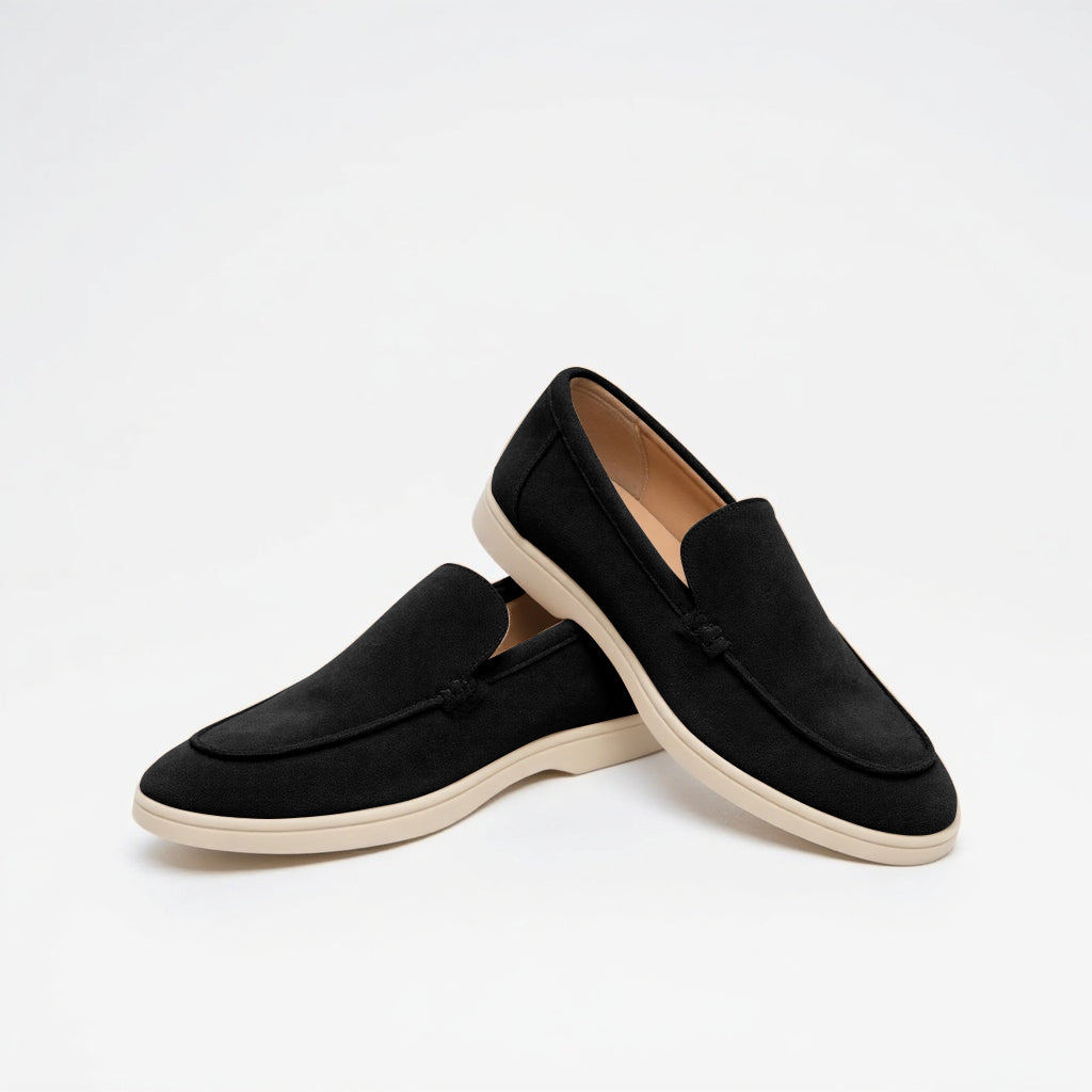 Men's loafers vintage slip-on handmade seams