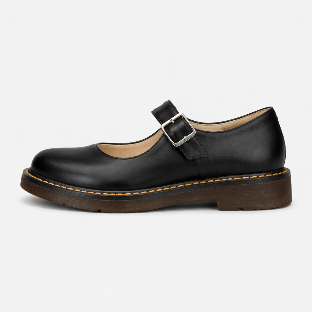 Women's Mary Jane shoes | Round toe, loop strap | Comfortable sole