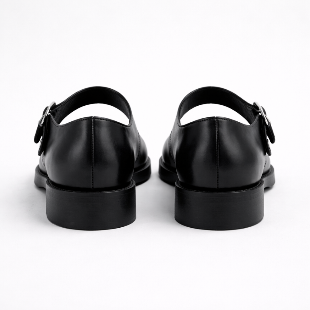 Women's Mary Jane shoes | Black leather | Buckle strap, Comfortable fit