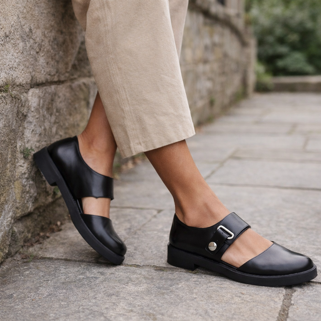 Women's Mary Jane shoes | Orthopedic comfort | Black, Strap