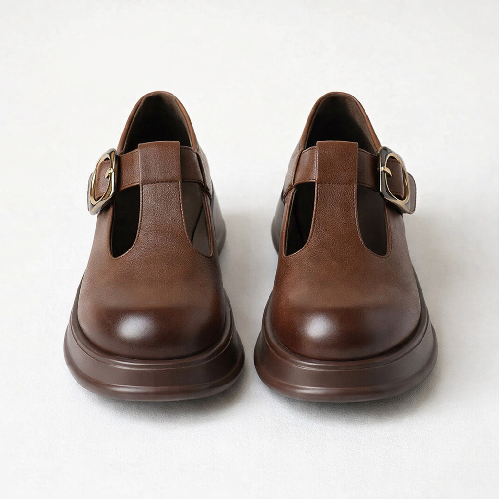 Women's Mary Jane Shoes | Block Heel, Leather Buckle